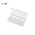 thumbnail image 3 of Uxcell 8Pack 1.8x1.5 Inch Acrylic Hinges Mini Hardware Folding Hinge for Box White, 3 of 6