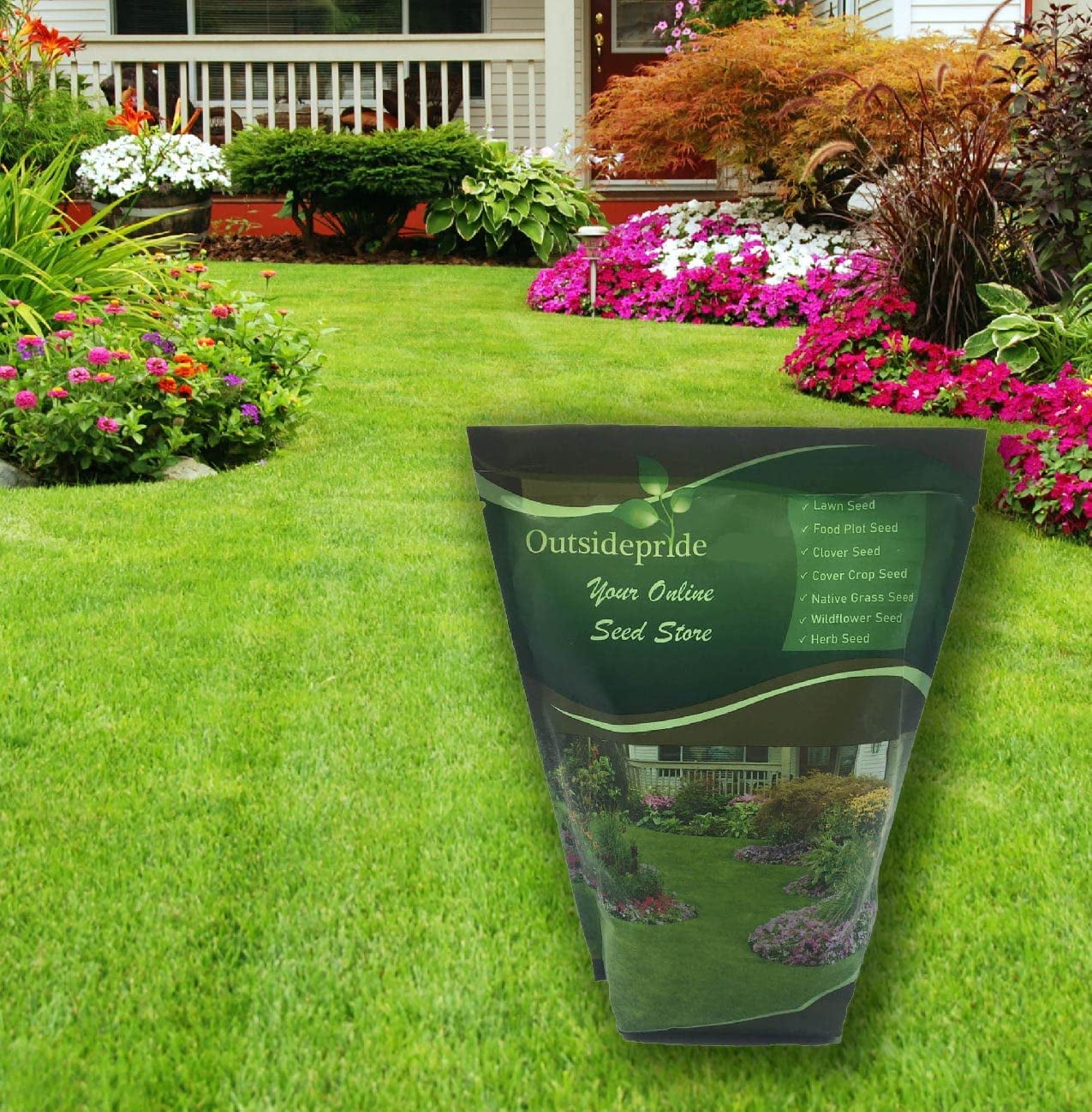 Outsidepride 5 lb. SPF-30 Heat & Drought Tolerant Hybrid Bluegrass Lawn Grass Seed