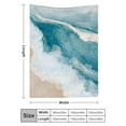 thumbnail image 3 of PRATYUS Wave Beach Ocean Durable Soft Flannel Blanket for All Seasons 40x50in, 3 of 7
