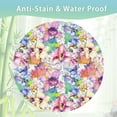 thumbnail image 4 of Floral Round Tablecloth 60 inch,Orchid Flower Watercolor Circle Table Cloth Polyester Waterproof Stain Wrinkle Free Table Cover for Home Kitchen Dining Party Pinic Patio Outdoor Decor, 4 of 6