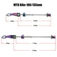 thumbnail image 2 of Bicycle Mtb Road Wheel Quick Release Skewers Set Locking Security Bike Skewers, 2 of 8