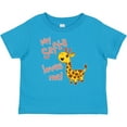 thumbnail image 3 of Inktastic My Safta Loves Me Cute Giraffe Boys or Girls Baby T-Shirt, 3 of 5