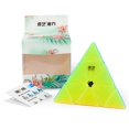 thumbnail image 2 of Qiyi Qiming Jelly Pyramid Speed Cube Stickerless Pyraminx 3x3 Magic Cube Puzzle Juguetes para niños Adulto Estudiante kaili Sencillez, 2 of 4