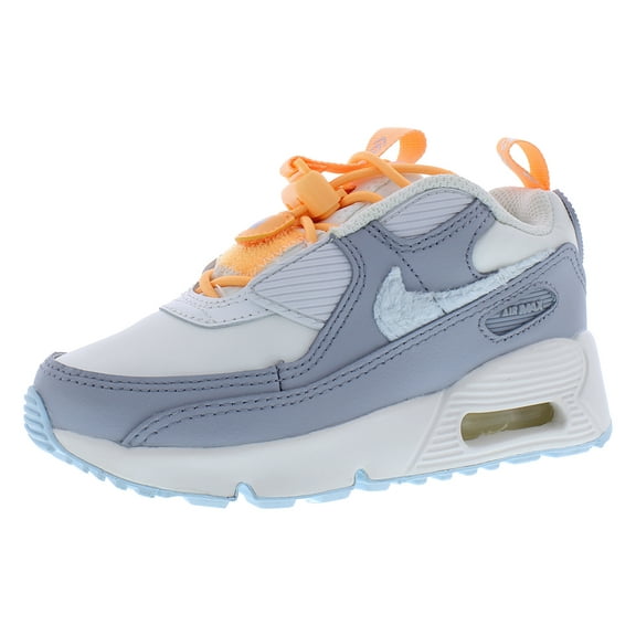 Nike Air Max 90 Toggle PS Boys Shoes Size 3, Color: Summit White/Glacier Blue
