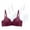 Wine, variant on Ohufall 3 Pack Bra for Women Soft Lightly Line T-shirt Bra 28B/C-48B/C Underwear Everyday Bras Summer 2025