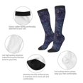 thumbnail image 3 of Naloa Watercolor Indigo Thigh High Socks Extra Long Stretchy Sock Women Over Knee High Opaque Stocking Daily Wear, 3 of 6