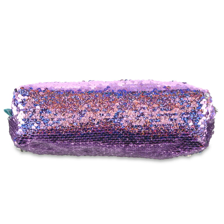 PHOGARY Sequins Pencil Case for Girls, Large Capacity Glitter Pen Case  Organizer, Portable Pencil Pouch Students Girls Pencilcase, Women Make Up