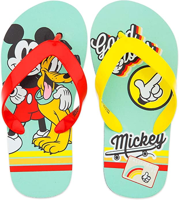 Disney Mickey Mouse Flip Flops for Boys, Size 7/8 TODLR - Walmart.com