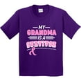 thumbnail image 3 of Inktastic My Grandma is a Survivor Breast Cancer Awareness Youth T-Shirt, 3 of 5