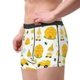 thumbnail image 2 of Yiaed Gnomes Bees Print Men's Soft Cotton Boxer Shorts Breathable Boxers Underwear Moisture-Wicking Underwear Stretch Boxer Briefs for Man-Large, 2 of 5