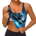 thumbnail image 3 of Daiia Celestial Ram Night Sky Printed Women's Sports Bra, Breathable Activewear Bra with U-Back Design and Removable Pads, Comfortable and Supportive for Yoga, Workout-Small, 3 of 8