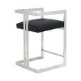 thumbnail image 2 of Heavenly Collection Black & Chrome Counter Stool, 2 of 3