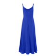 thumbnail image 5 of UoCefik V Neck Formal Wedding Guest Bridesmaid Dresses for Women 2025 Ruffle Sleeves for Cocktail Graduation Modest Dress Blue M, 5 of 8