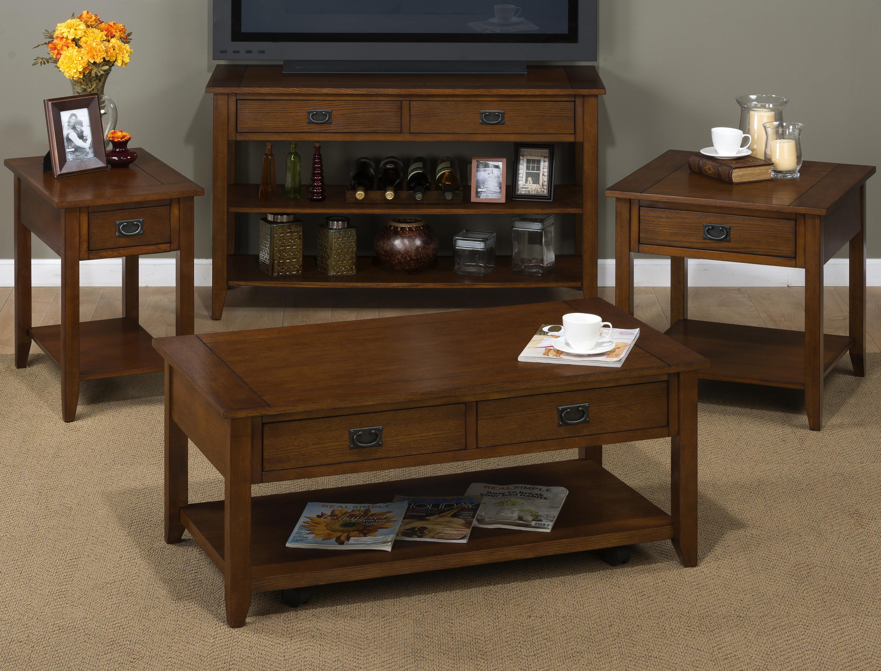 Jofran Mission Oak End Table