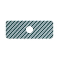 thumbnail image 7 of Yayeee Faucet Mat for Kitchen Sink 14.7" Diatomite Long Splash Guard Pad, Green Stripes Pattern, 7 of 7