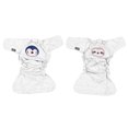 thumbnail image 4 of Pañales Lavables Para Bebés, Pañales De Tela Para Bebés 2 Piezas Forro De TPU CP001-F + CP001-B Para Todas Las Estaciones Para Bebés Niñas Para Bebés LHCER Newborn Cloth Nappy, 4 of 8