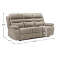 thumbnail image 7 of Lexicon Hancock Leather Power Double Reclining Sofa in Latte, 7 of 7