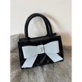 thumbnail image 1 of Bolso de mensajero con lazo para niñas, sencillo, para ir al trabajo, para teléfono móvil, pequeño, cuadrado, bolso de mano informal, 1 of 5