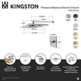 thumbnail image 4 of Kingston Brass KB8341AXSO Restoration Single-Handle Pressure Balanced Shower Faucet in Polished Chrome, 4 of 5