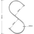 thumbnail image 5 of Paquete de 15 ganchos de acero inoxidable, ganchos en forma de s, 5 of 5