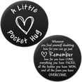 thumbnail image 1 of Token de Abrazo de Bolsillo MIXJOY Positividad Inspira Recordatorio Negro, 1 of 6