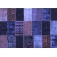 thumbnail image 1 of Ahgly Company Indoor Rectangle Patchwork Blue Transitional Area Rugs, 6' x 9', 1 of 4