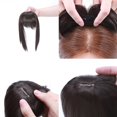 thumbnail image 5 of MY-LADY Synthetic Hair Topper with 3D Air Bangs Clip in Top Extensions Closure Hair Piece for Women dark brown, 5 of 8