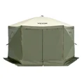thumbnail image 6 of Army Green 12x12FT Pop Up Gazebo Tent with 6 Removable Privacy Wind Cloths and Mesh Windows Mosquito Netting Sun Shelter, 6 of 6