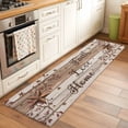 thumbnail image 2 of Runner Rug 2 x 6 Ft, Farmhouse Washable Non-Slip Floor Mat for Kitchen Hallway/Entryway, Vintage Country Texas Star Wooden Grain Long Kitchen Runner Area Rugs for Living Room, Low-Profile, 2 of 8