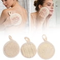 thumbnail image 2 of 3/4 Pcs Exfoliating Loofah Sponge Pads Reusable Face Luffa Brush Luffa Body Facials Scrub Pad Manual Facials Cleansing Makeup Remover for Bathing, Showering, Easy to Use & Clean(Beige1-3pcs,3x3"), 2 of 9