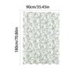 thumbnail image 3 of Cortina de ducha floral con estampado de pequeñas flores – Tela de estilo nórdico, impermeable, para decoración de baño, ideal para bañera o ducha – Cortina de nailon lavable con ojales reforzados y, 3 of 6
