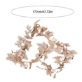 thumbnail image 3 of Garland Neutral Fall Foliage with Small Pumpkins Cream Gourds 5.6 Foot 1 Pack for Mantel Table Thanksgiving Halloween Home Decor, 3 of 5