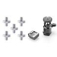 thumbnail image 1 of 5 Pieces Metal Threaded Screw Adapter Tripod Screw Converter & 1x Lcd Monitor Adapter with Hot Shoe Cold Shoe Base, 1 of 8