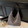 thumbnail image 5 of HUISZJ Leopard Print Shoulder Bag, Women Top Handle Bag, Large Capacity Tote Bag Simple Commuting Bag for Work Travel Outdoor (Beige), 5 of 10
