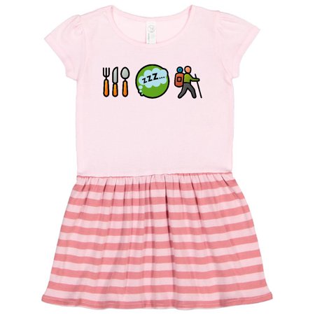 

Inktastic Hiking Eat Sleep Hike Gift Toddler Girl Dress