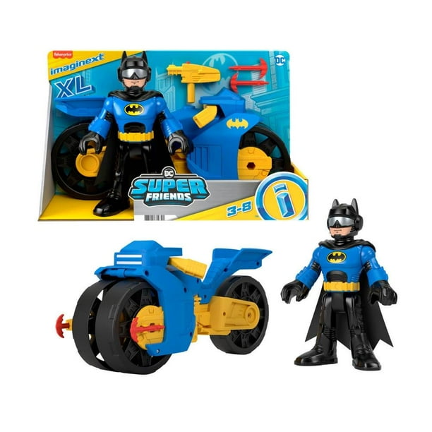 Figura de Acción Imaginext DC Super Friends Batimoto XL y Batman