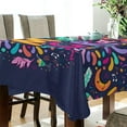 thumbnail image 3 of SKYSONIC Mardi Gras Tablecloth Waterproof Washable Polyester Square Table Cover Durable Tablecloth for Kitchen Dining Table Party Decor (54 X 54 Inch), 3 of 7