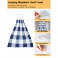 thumbnail image 2 of Microfiber Cleaning Cloths Set, Blue Buffalo Check Pattern, Absorbent Hanging Kitchen Towels, 2 of 10