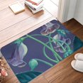 thumbnail image 5 of XMXT Non-Slip Polyester Bathroom Rugs Kitchen Door Mat, Purple Watercolor Flower Machine Washable Bath Mats Rug for Kitchen Shower Bathtub Decor, 15.7 x 23.6 inches, 5 of 9