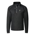 thumbnail image 2 of Men's Cutter & Buck Heather Charcoal Michigan State Spartans Mainsail Sweater-Knit Half-Zip Pullover Jacket, 2 of 3
