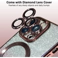 thumbnail image 3 of for Magnetic iPhone 14 Pro Max Phone Case with Full Camera Lens Protector [Compatible with Magsafe][N52 Magnets] Luxury Plating Cute Bling Clear 14 Pro Max Case for Women Men Girls, Purple, 3 of 13