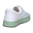 thumbnail image 4 of MaCae Unisex Canvas Lace Up Fashion Shoe With Unique Sole, Office Shoes, Canvas Tennis Shoes, Shoes for Teens, Sports Sneakers - White Colored Band Green/Copacabana, 5M/7W, 4 of 7