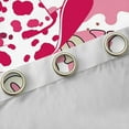 thumbnail image 4 of Homewish Milk Cow Print Curtains Pack of 2 (42x84 Each),Chic Cowgirl Hat Curtains Blackout,Pink White Bedroom Curtains For Girls Teens,Breathable Home Decor, 4 of 6