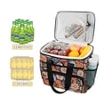 thumbnail image 2 of FORMRS Insulated Cooler Bag 24 Cans Capacity Soft Leakproof Lunch Box with Side Pockets, Colorful Flowers, 2 of 7