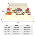 thumbnail image 3 of Honeii Autumn Gnomes1 Print Fleece Blanket - Throw Blanket for Bed, Sofa, Couch, Camping, and Travel , Microplush Ultra Soft Warm Blanket-80"x60", 3 of 7