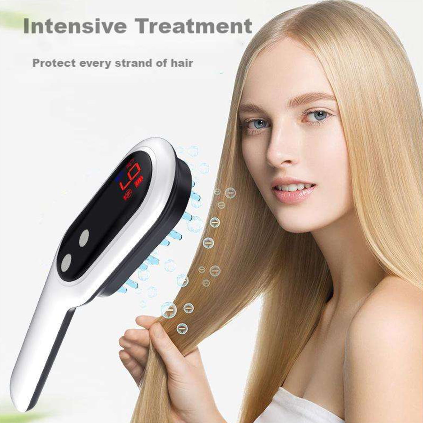 Laser Scalp Massager Comb, Anti Hair Loss Head Care 3-IN-1 Massage Comb Brush, Red Blue Light Phototherapy Vibration Hair Regrowth Brush for Hair Growth & Anti Hair Loss