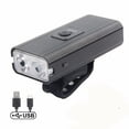 thumbnail image 1 of Faros delanteros de aleación de aluminio para bicicleta, luces de bicicleta para exteriores de haz alto y bajo de alto lumen, luces delanteras y traseras con carga USB, 1 of 5