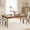 Brown, variant on Fnova 62" Farmhouse Dining Table for 4-6 People, Large Wood Rectangle Kitchen Table Modern Dining Room Furniture with Carved Turned Legs