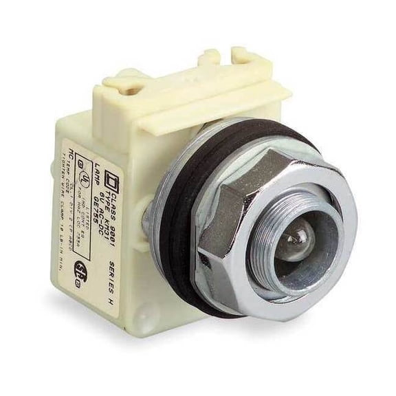 Schneider Electric Pilot Light,No Lens,Incandescent 9001KP38