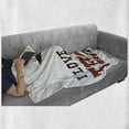 thumbnail image 6 of Texas Star Soft Flannel Fleece Blanket, Western Culture Motifs with a Words About Southwest of United States, Cozy Plush for Indoor and Outdoor Use, 70" x 90", Dark Brown and Brown, by Ambesonne, 6 of 6